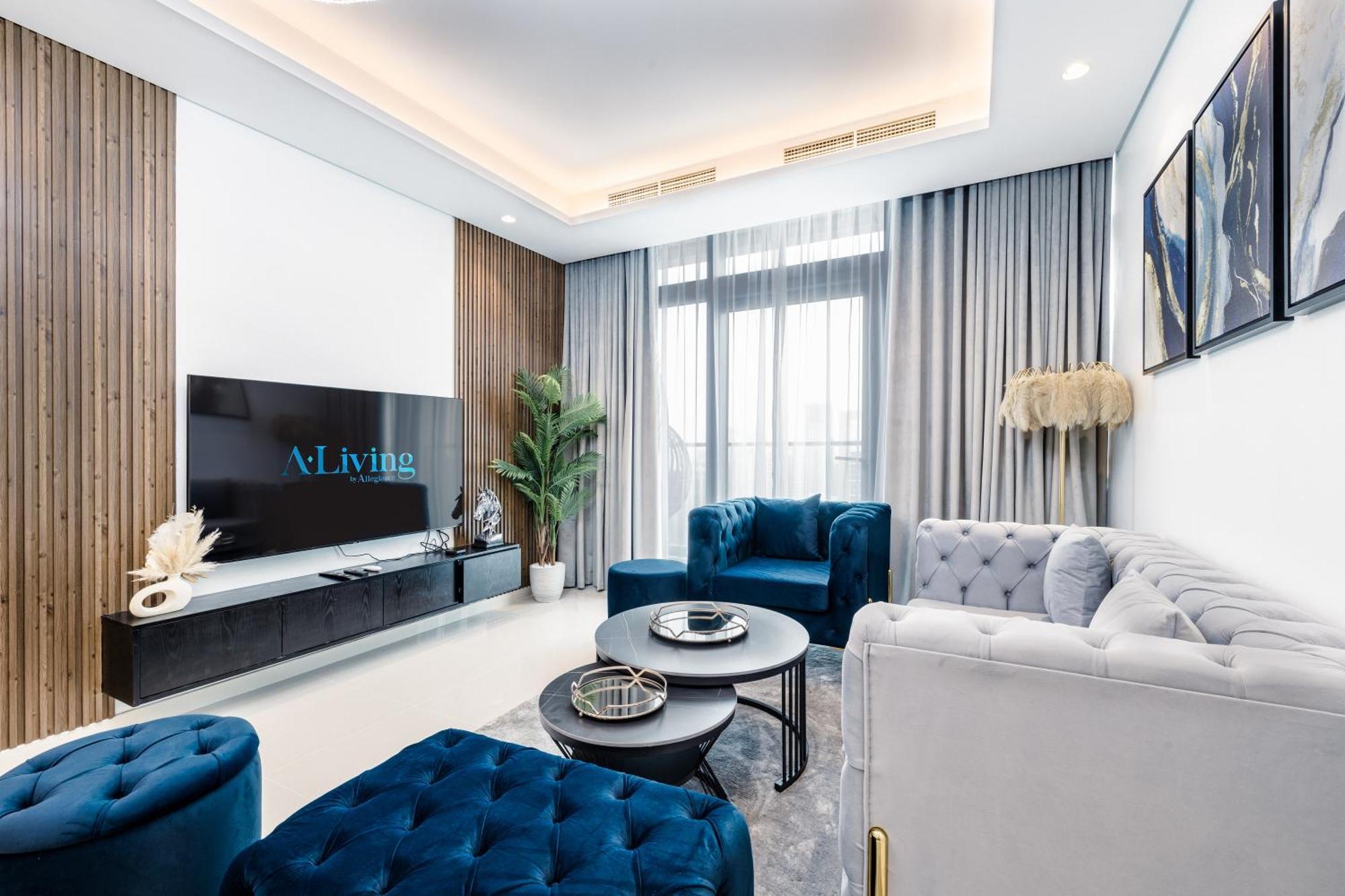 Апартаменты Aliving Luxe 2Br With Burj Khalifa View Infinity Pool Midtown-4704 Дубай Экстерьер фото