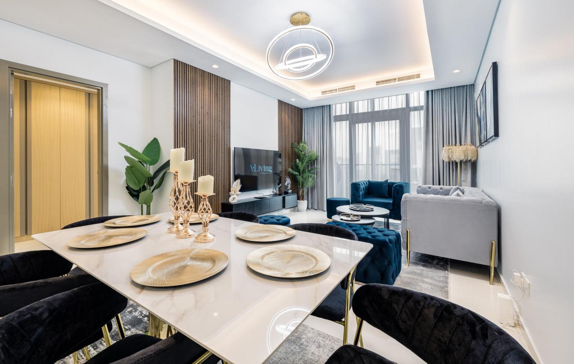 Апартаменты Aliving Luxe 2Br With Burj Khalifa View Infinity Pool Midtown-4704 Дубай Экстерьер фото